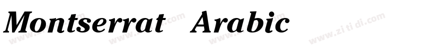 Montserrat Arabic Bo字体转换